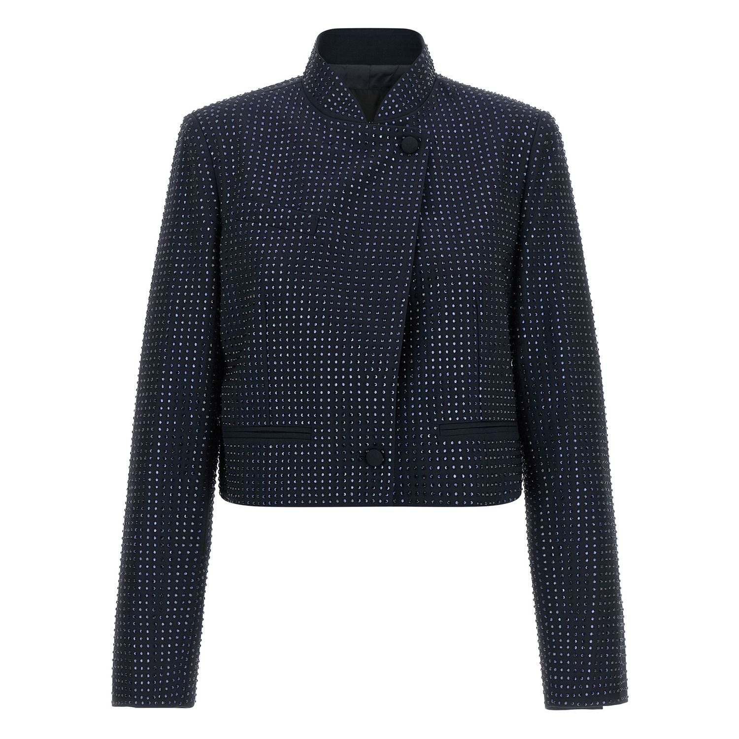 PINKO Blue Polyester Full-Length Jacket