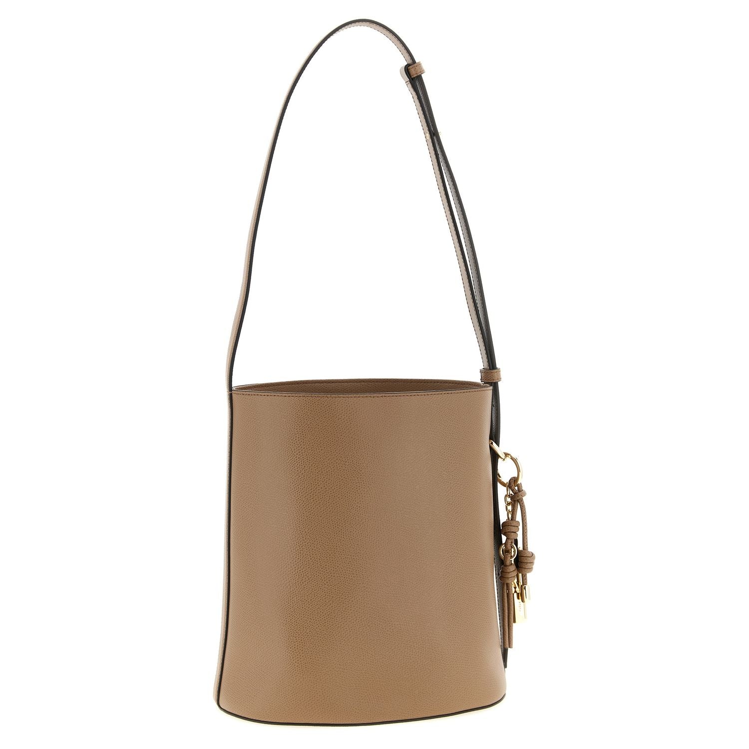 Furla Beige Calfskin Shoulder Bag