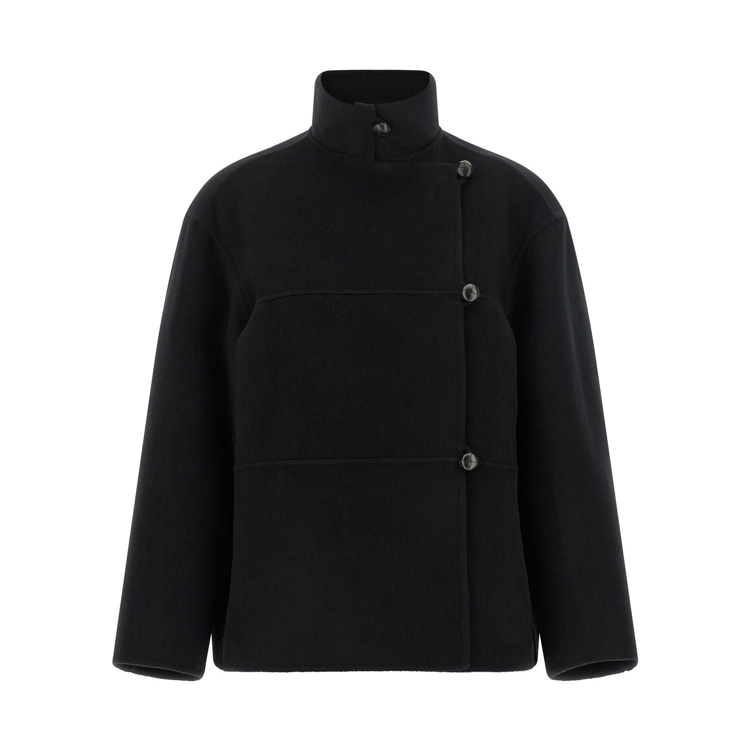 Rohe Black Wool Coat