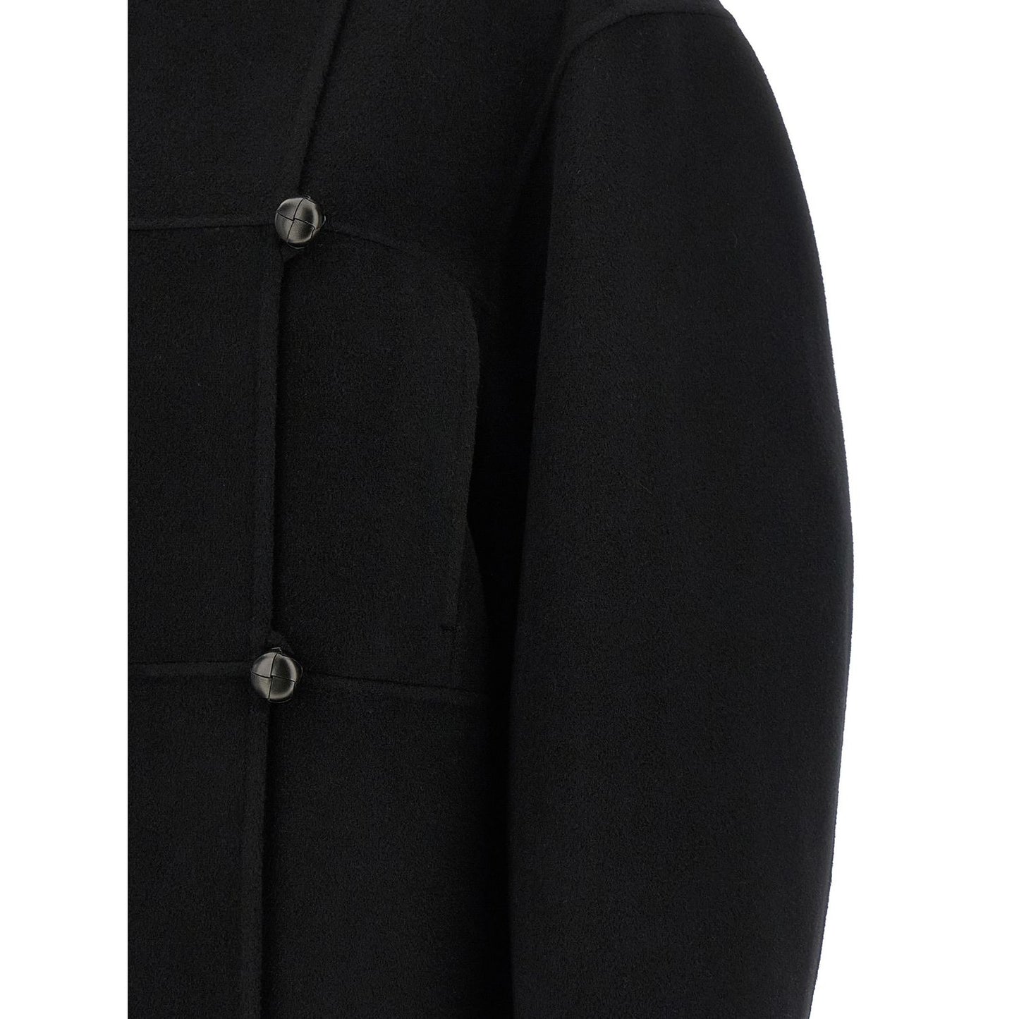 Rohe Black Wool Coat