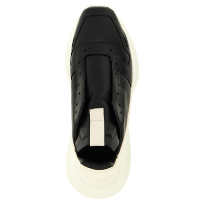 Rick Owens Bicolor Calfskin Chunky Sneakers