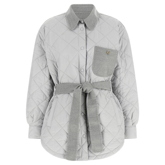 Fabiana Filippi Gray Polyester Shell Jacket