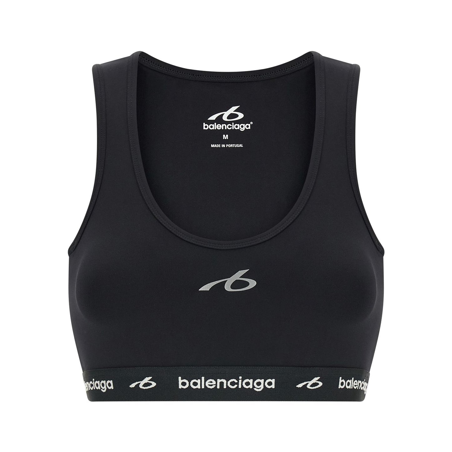 Balenciaga Black Polyamide Sport Bra