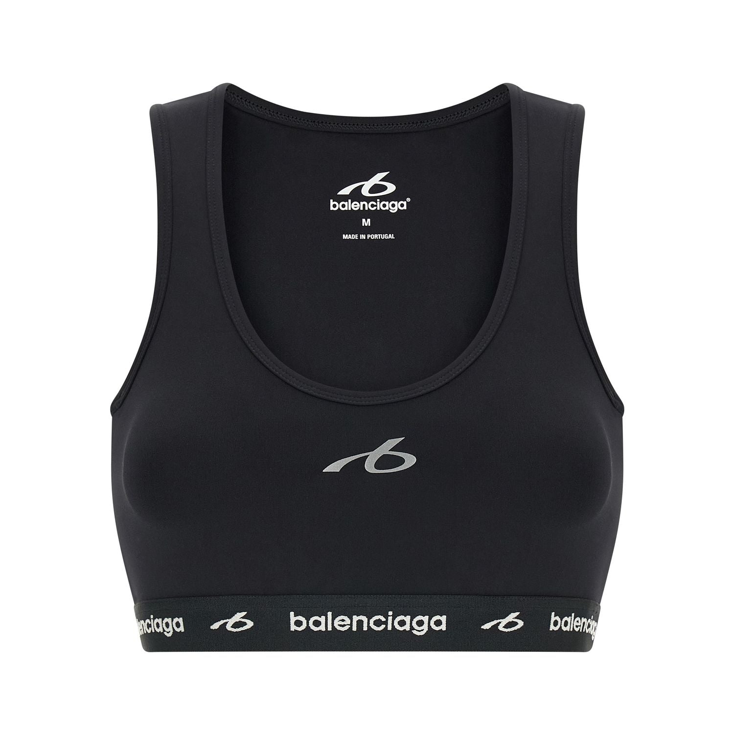 Balenciaga Black Polyamide Sport Bra