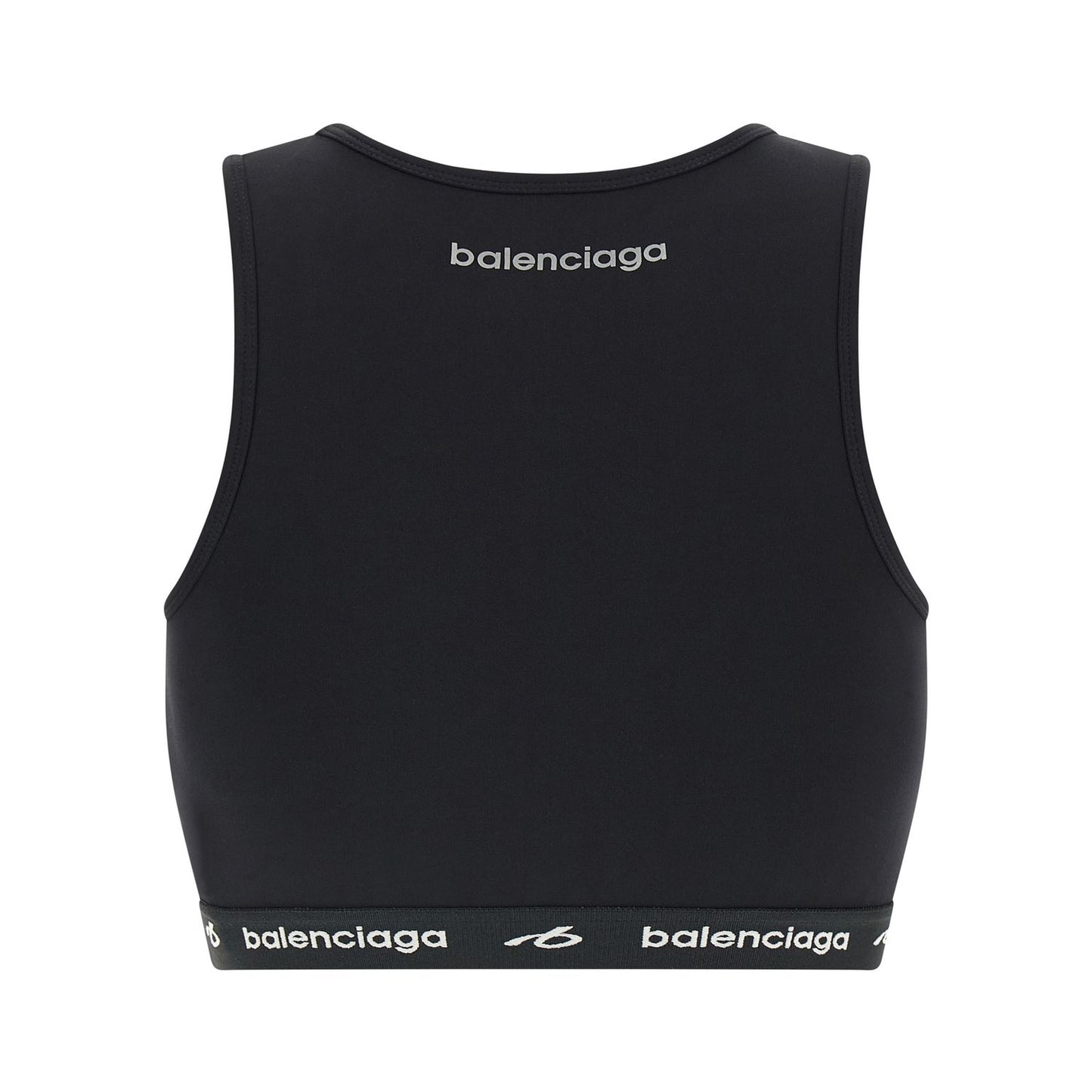 Balenciaga Black Polyamide Sport Bra
