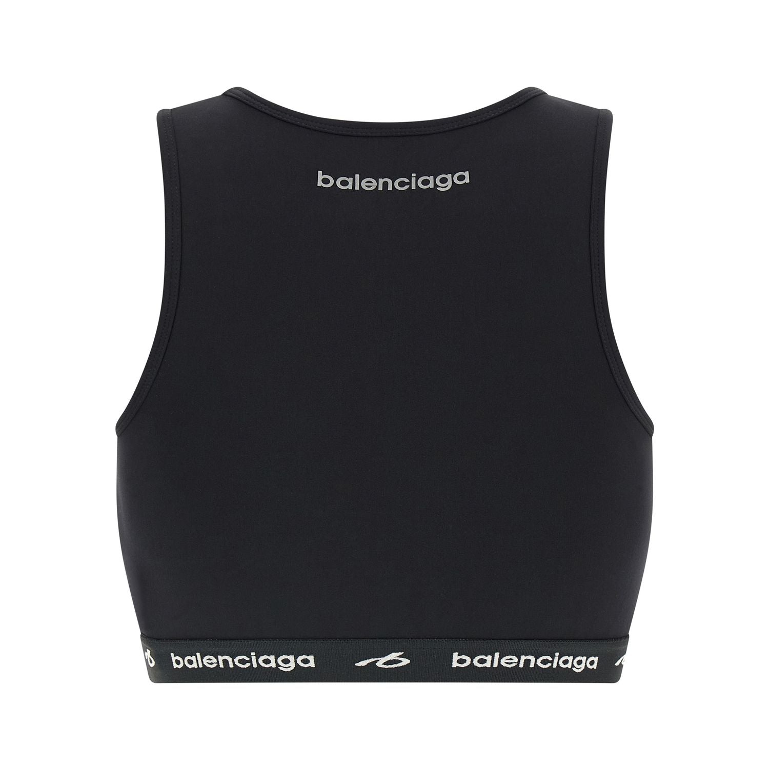 Balenciaga Black Polyamide Sport Bra