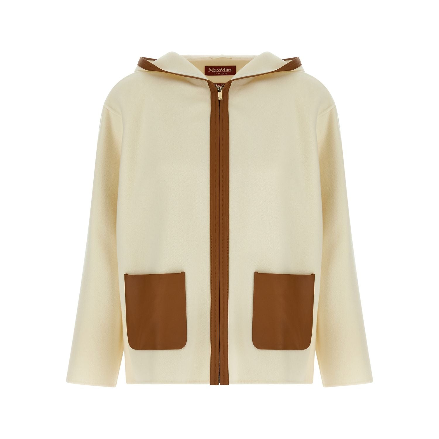 Max Mara White Virgin Wool Coat