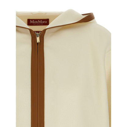 Max Mara White Virgin Wool Coat