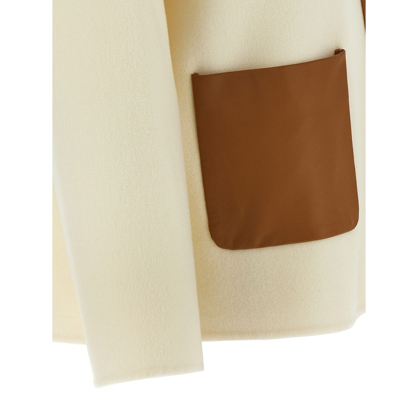 Max Mara White Virgin Wool Coat