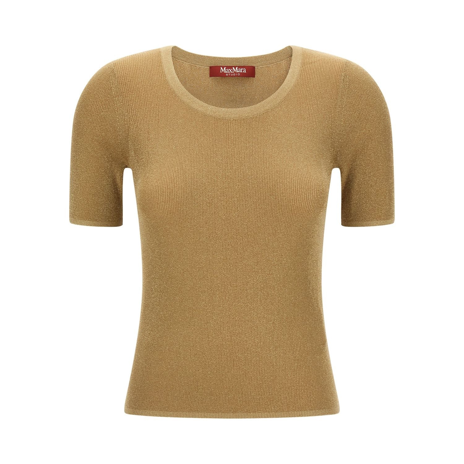 Max Mara Gold Polyamide T-Shirt
