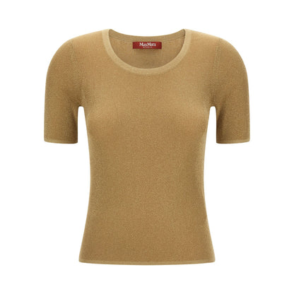 Max Mara Gold Polyamide T-Shirt