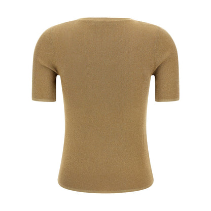 Max Mara Gold Polyamide T-Shirt