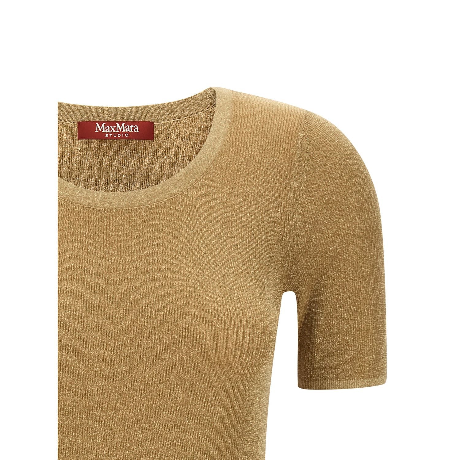 Max Mara Gold Polyamide T-Shirt