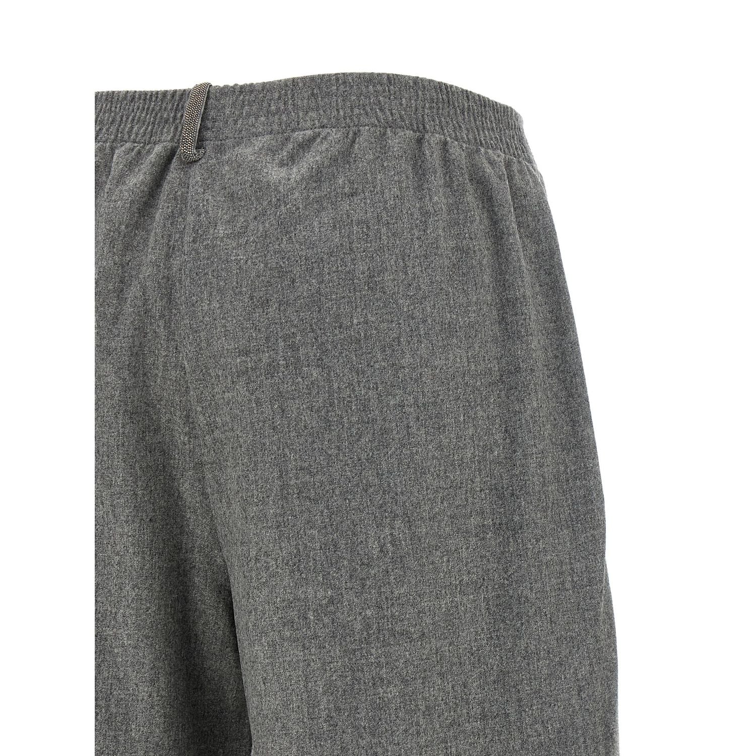 Fabiana Filippi Gray Virgin Wool Cargo Pants