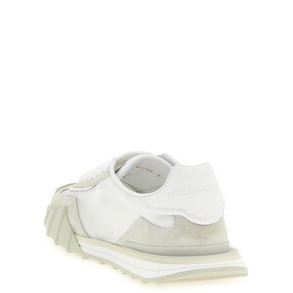 Dolce & Gabbana Beige Polyamide Athletic Sneakers
