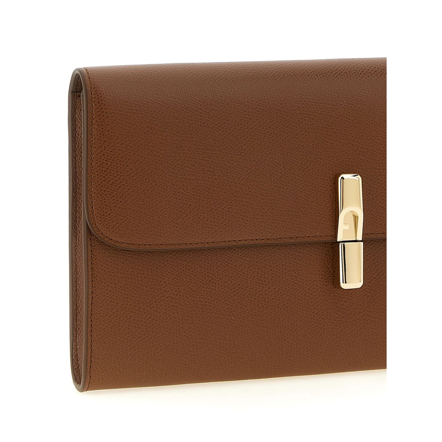 Furla Brown Calfskin Clutch Bag