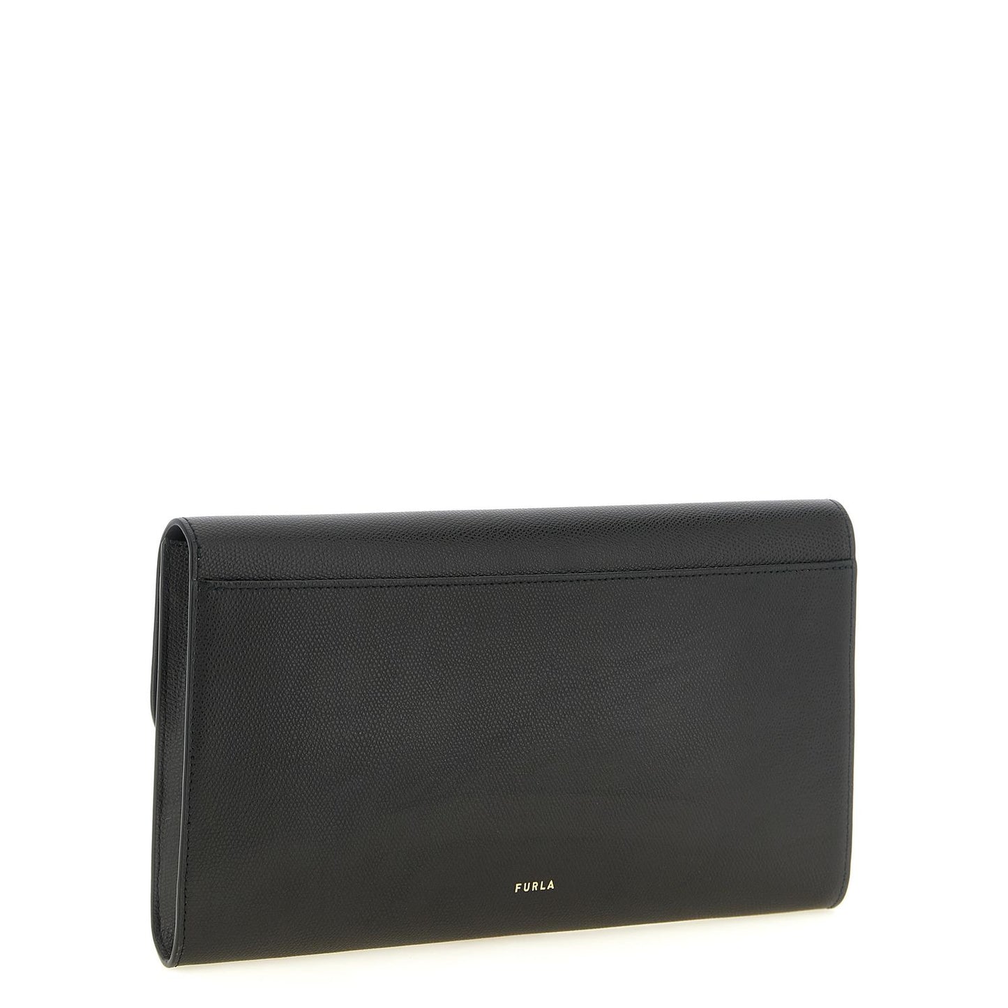 Furla Black Calfskin Clutch Bag