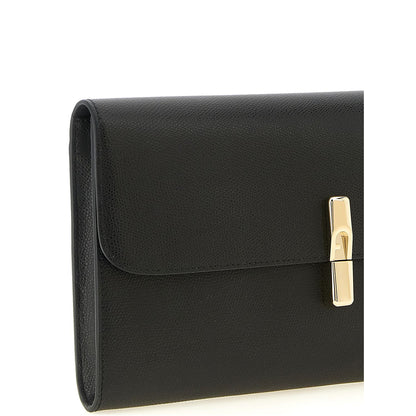 Furla Black Calfskin Clutch Bag