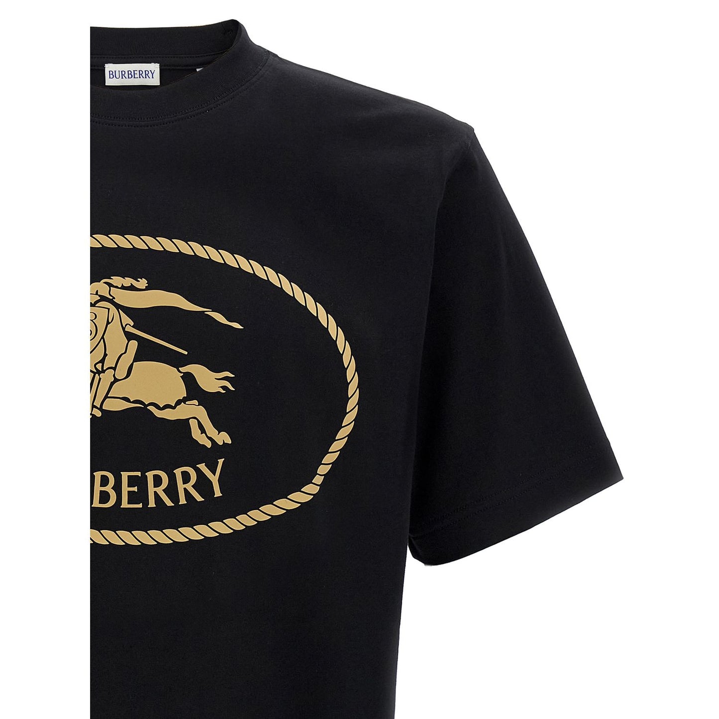 Burberry Black Cotton T-Shirt