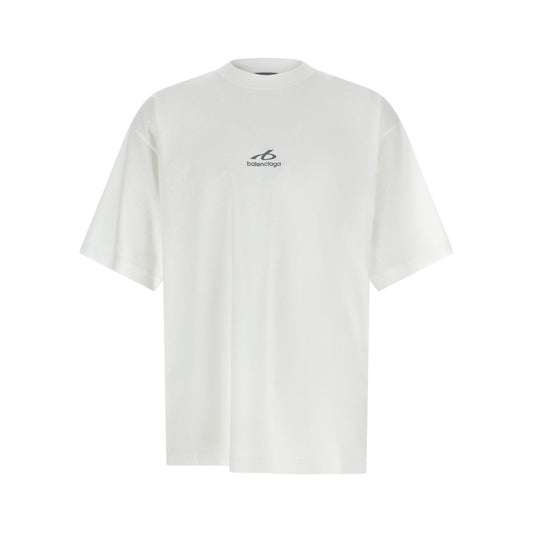 Balenciaga White Cotton T-Shirt