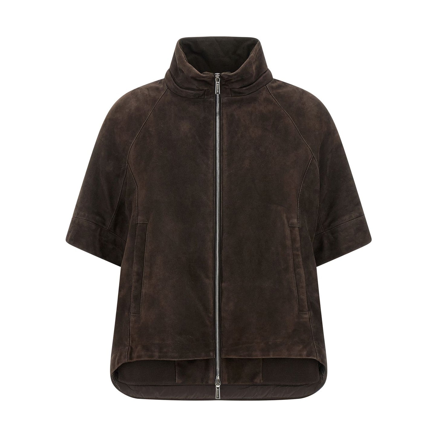 MooRER Brown Wool Leather Jacket