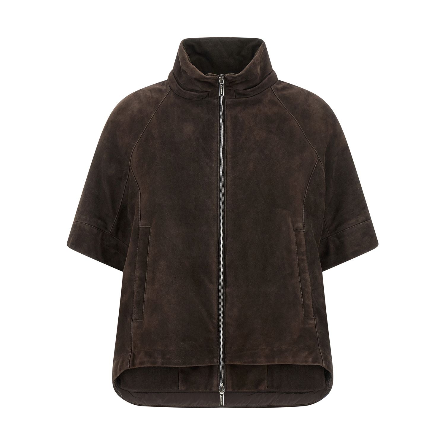 MooRER Brown Wool Leather Jacket