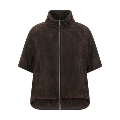 MooRER Brown Wool Leather Jacket