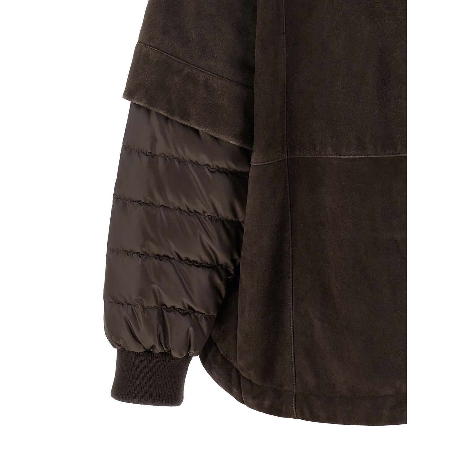 MooRER Brown Wool Leather Jacket