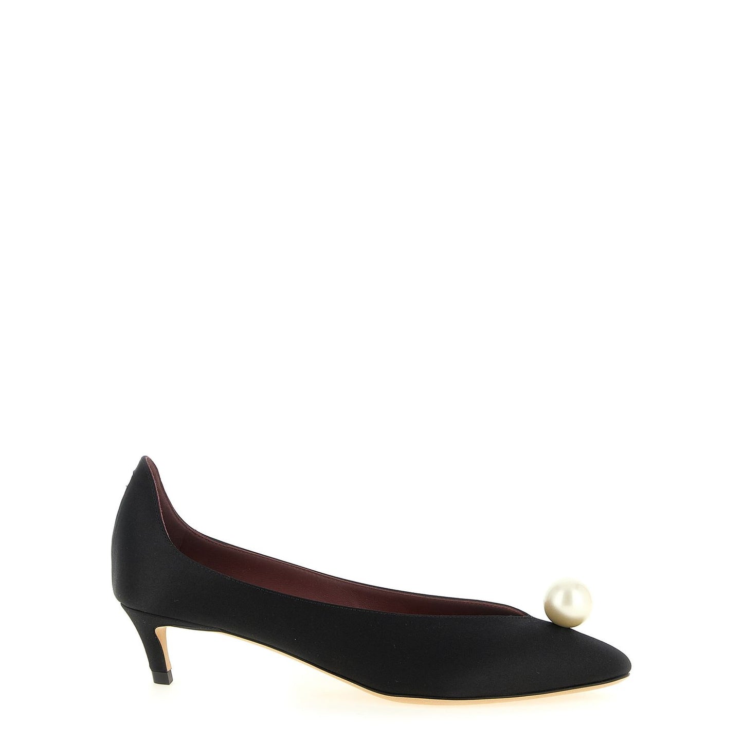 Magda Butrym Black Viscose Mid Heel Pumps