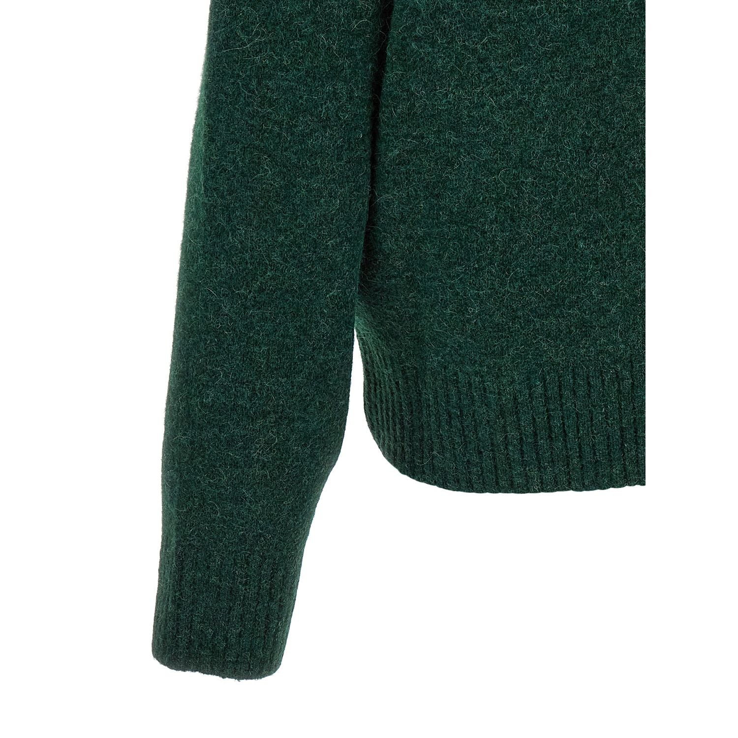Ami Paris Bicolor Alpaca Wool Cardigan