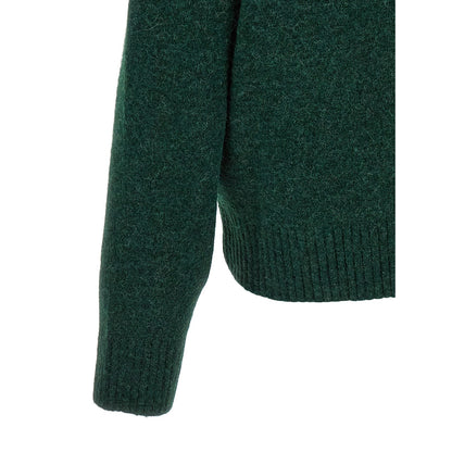 Ami Paris Bicolor Alpaca Wool Cardigan