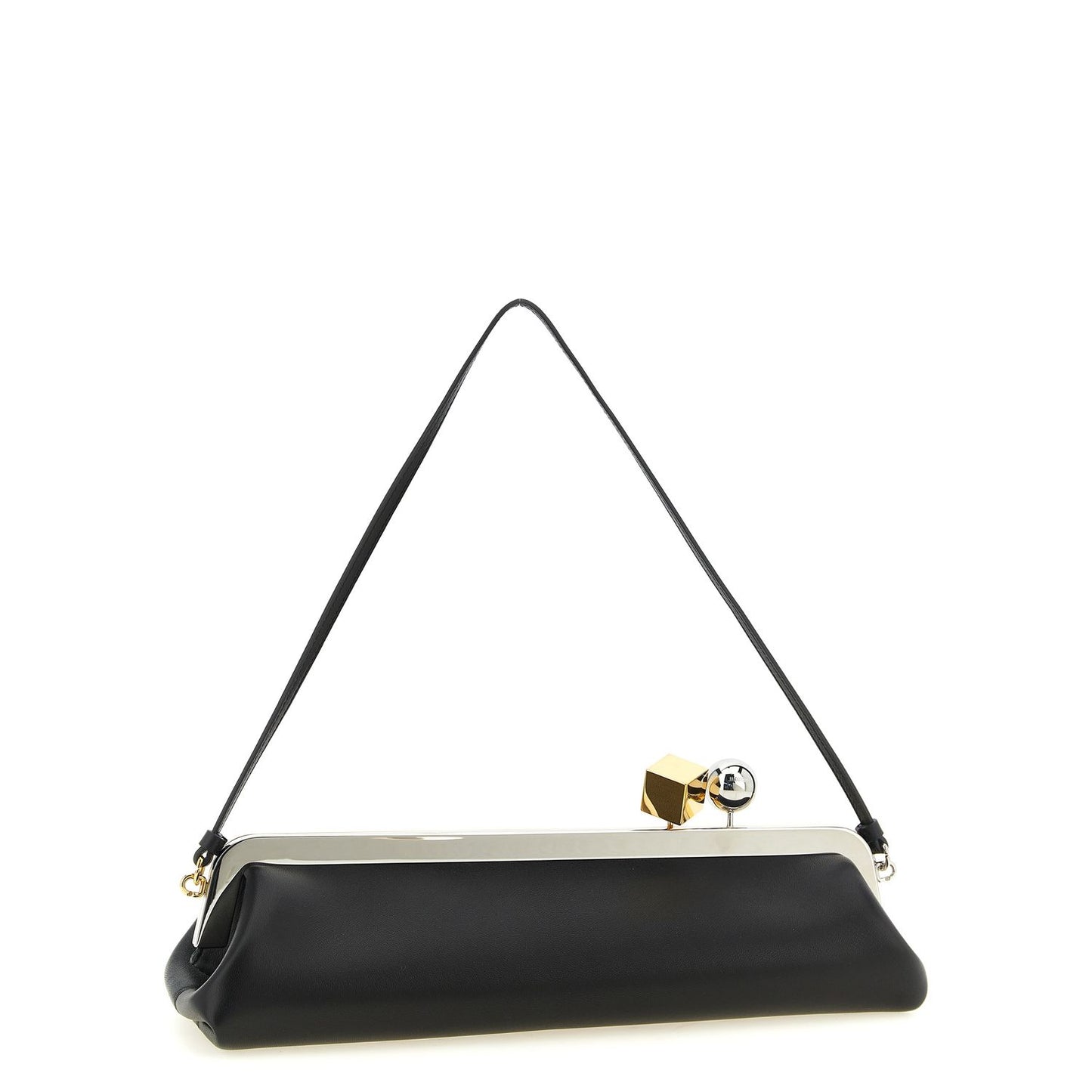 Jacquemus Black Lamb Leather Clutch Bag