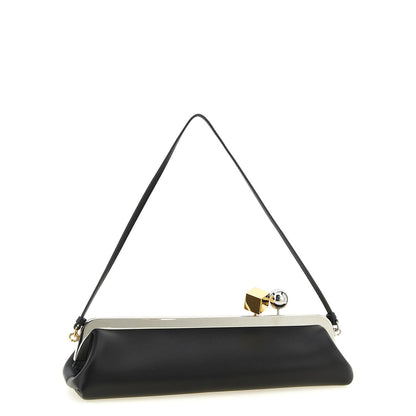 Jacquemus Black Lamb Leather Clutch Bag