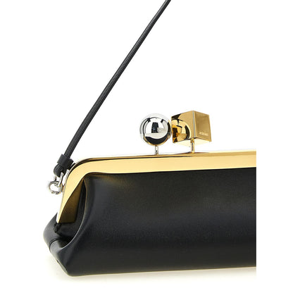 Jacquemus Black Lamb Leather Clutch Bag