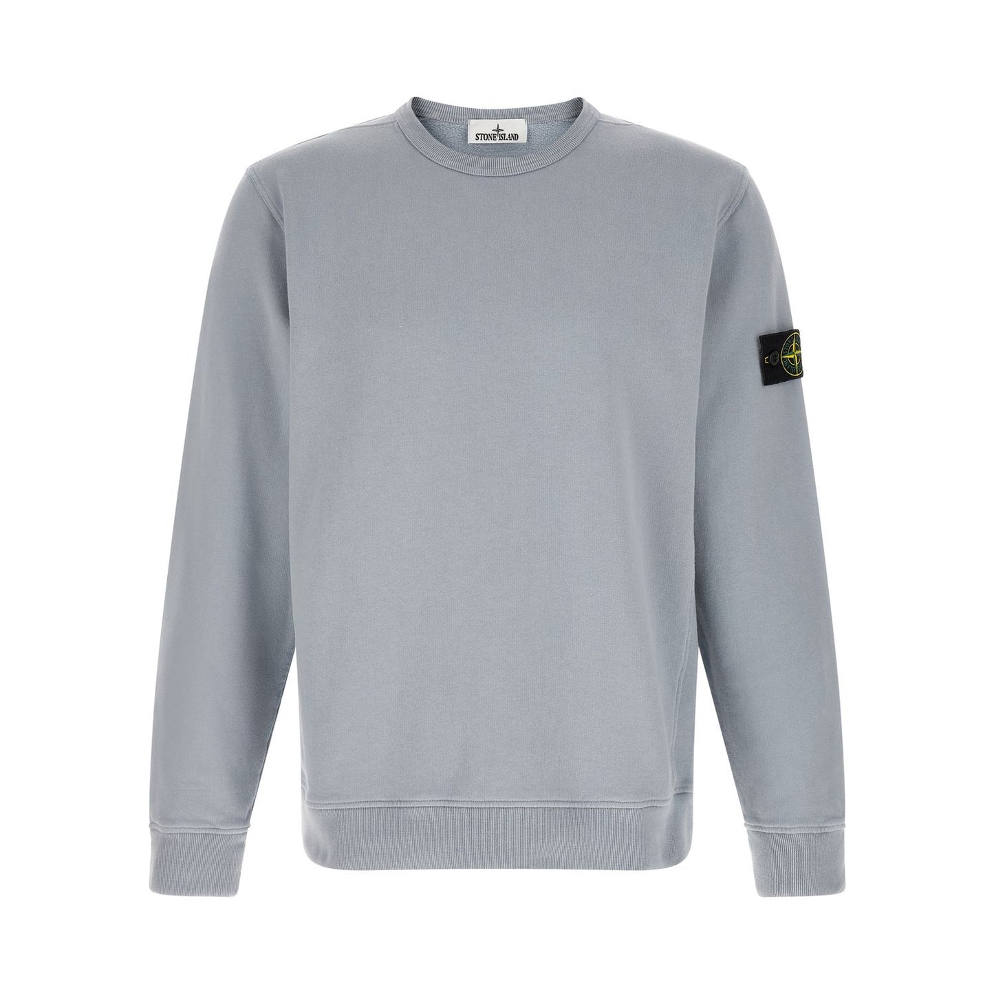 Stone Island Gray Cotton Sweatshirt