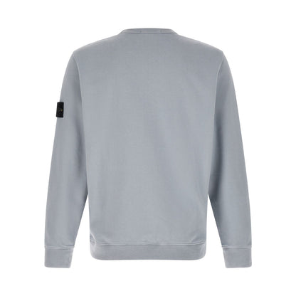 Stone Island Gray Cotton Sweatshirt