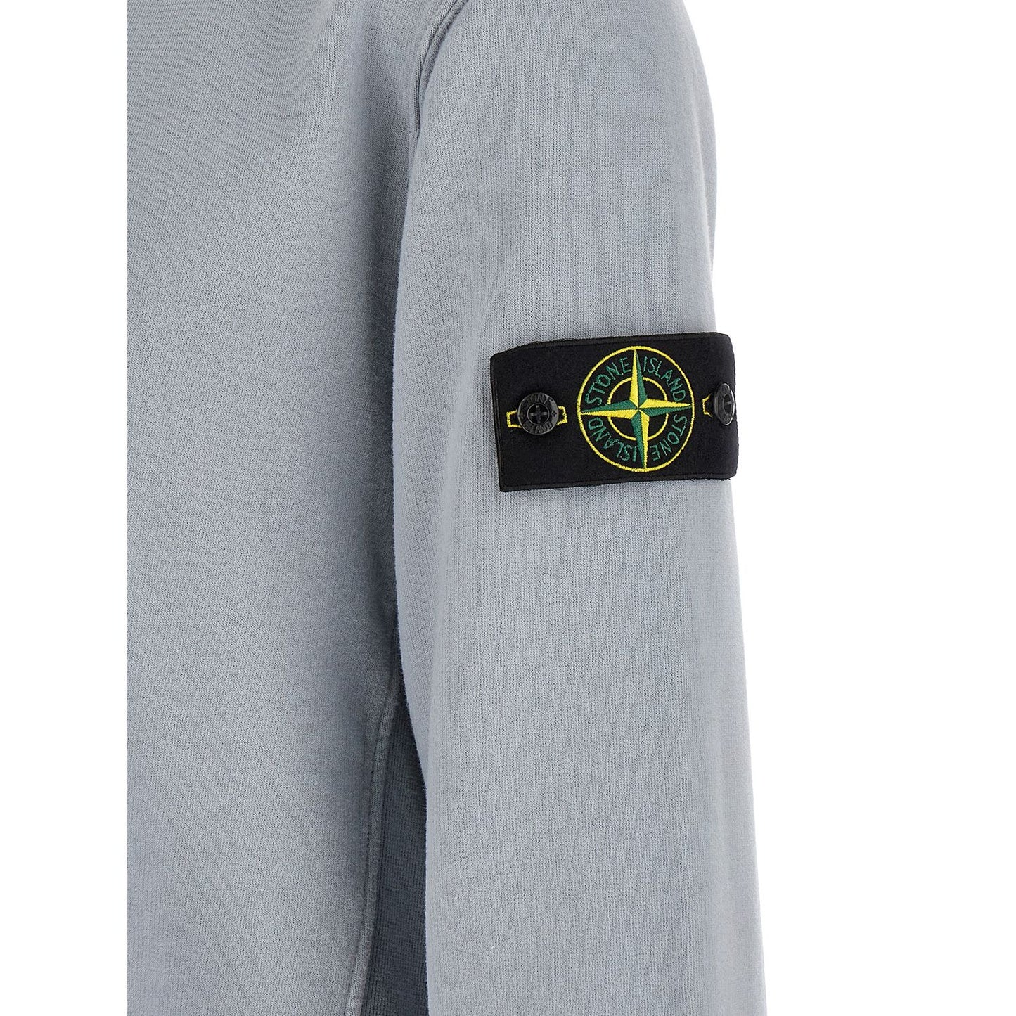 Stone Island Gray Cotton Sweatshirt