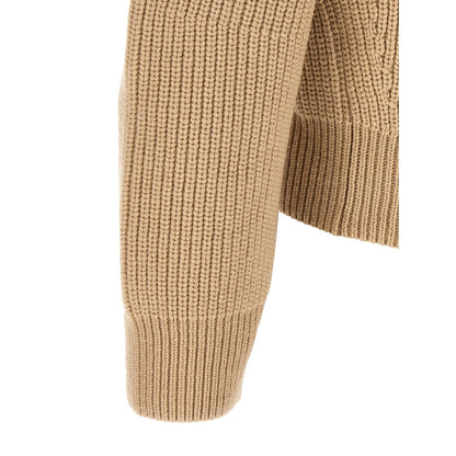 Dries Van Noten Beige Wool Cardigan