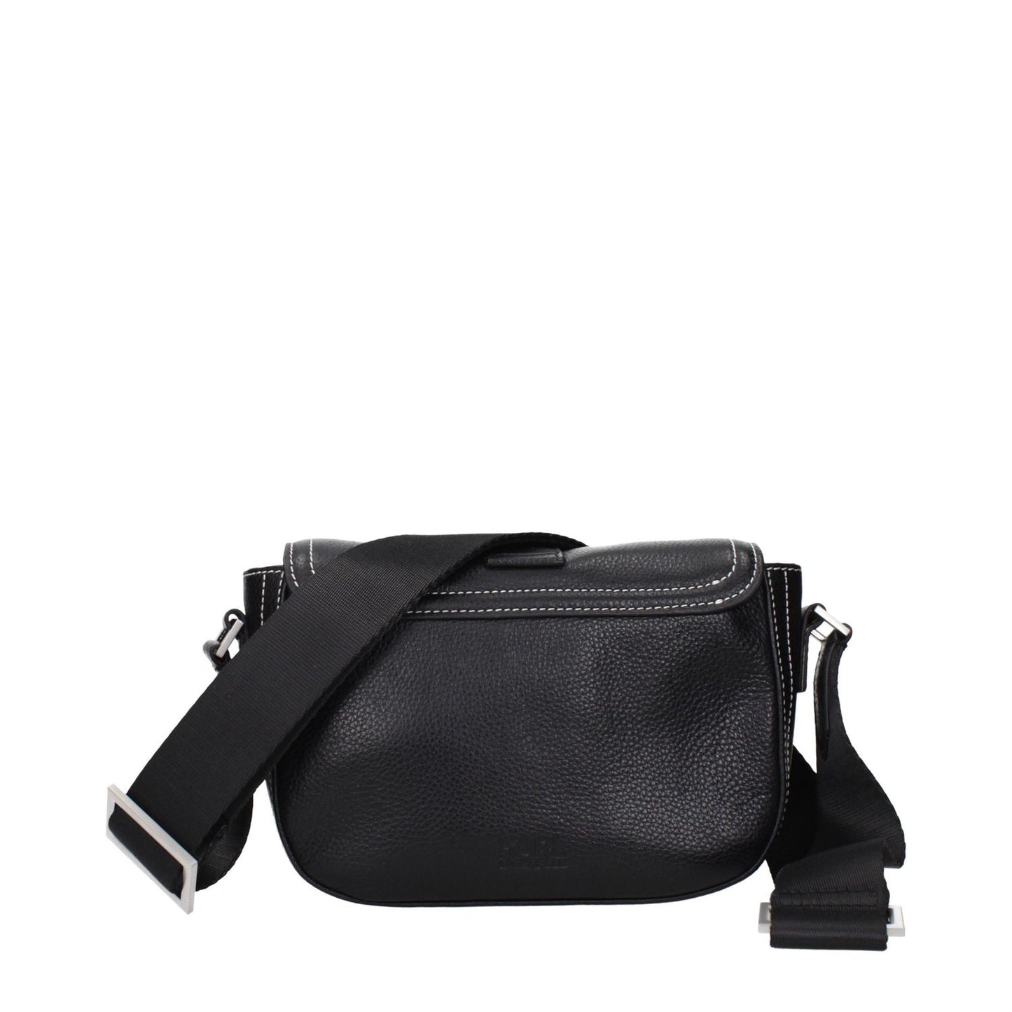 Karl Lagerfeld Black Leather Crossbody Bag
