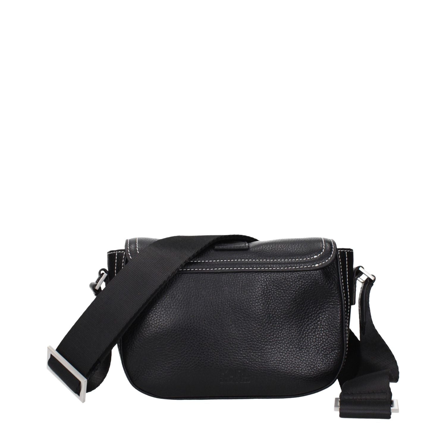Karl Lagerfeld Black Leather Crossbody Bag