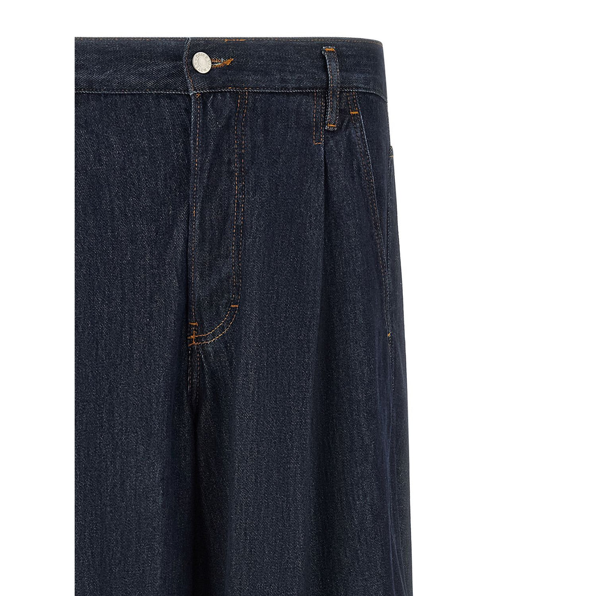 Dries Van Noten Blue Cotton Jeans Denim