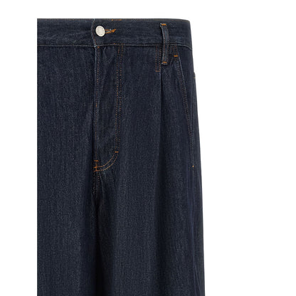 Dries Van Noten Blue Cotton Jeans Denim