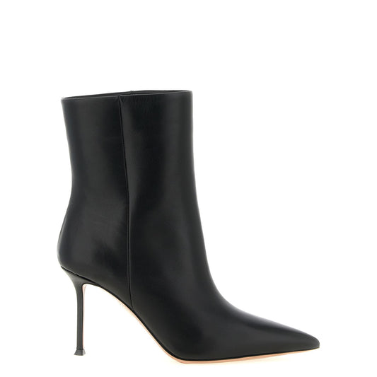 Aquazzura Black Calfskin Ankle Boots