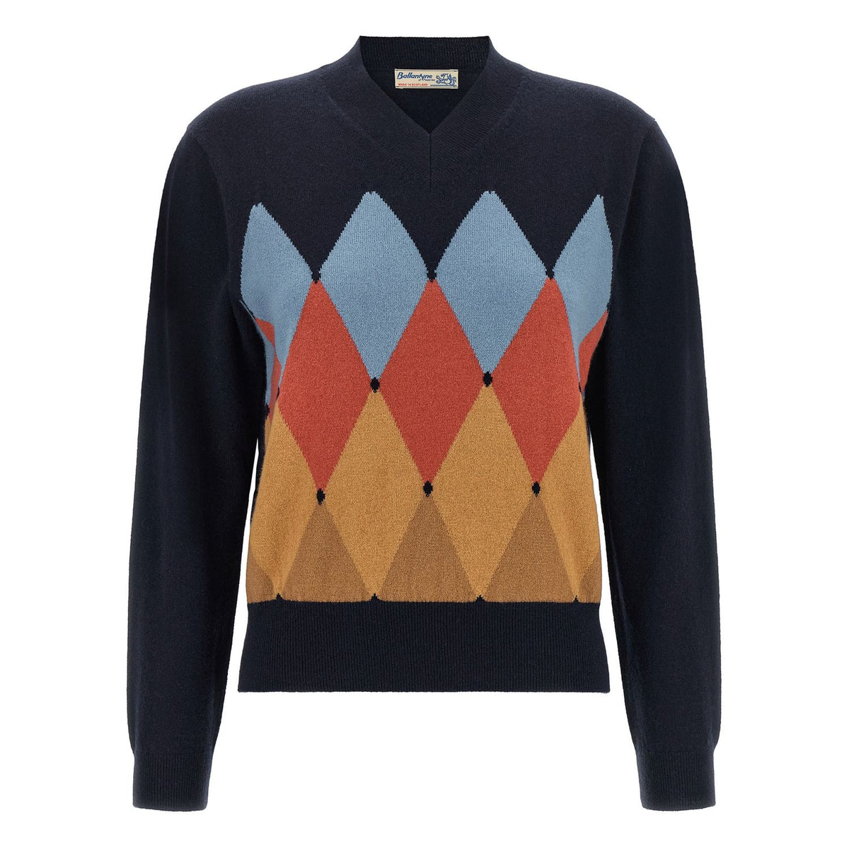 Ballantyne Blue Cashmere Cardigan