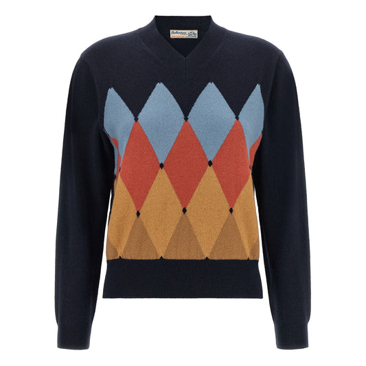 Ballantyne Blue Cashmere Cardigan