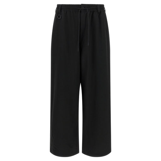 Y-3 Black Wool Casual Pants