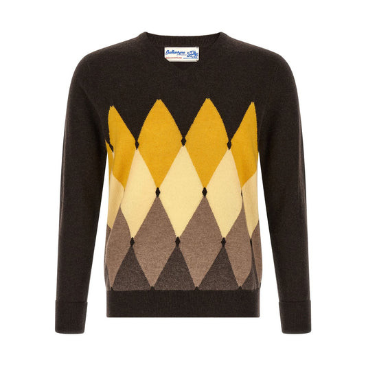 Ballantyne Brown Cashmere Cardigan