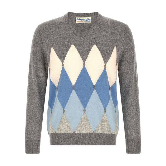 Ballantyne Gray Cashmere Cardigan