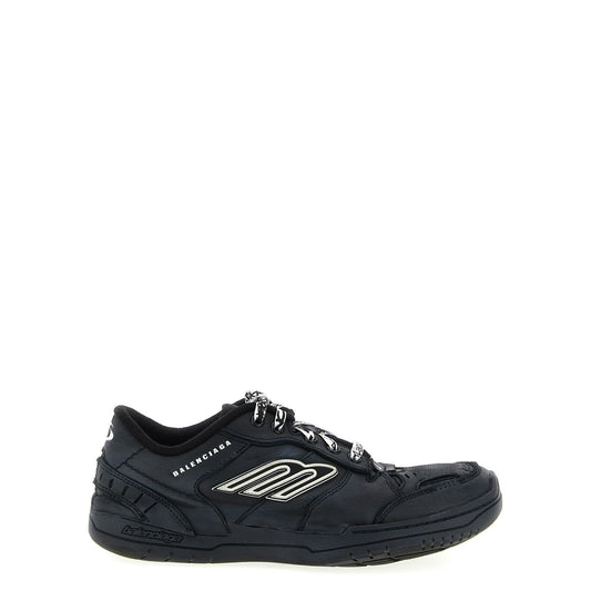 Balenciaga Black Calfskin Athletic Sneakers