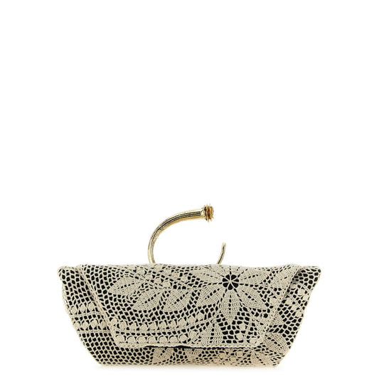 Magda Butrym Bicolor Silk Clutch Bag